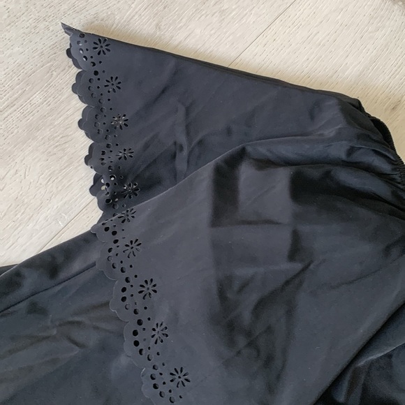 Swimsuits for All Swim 365 Laser Cut Off The Shoulder Swim Dress‎ Black Size 26 - Picture 14 of 15